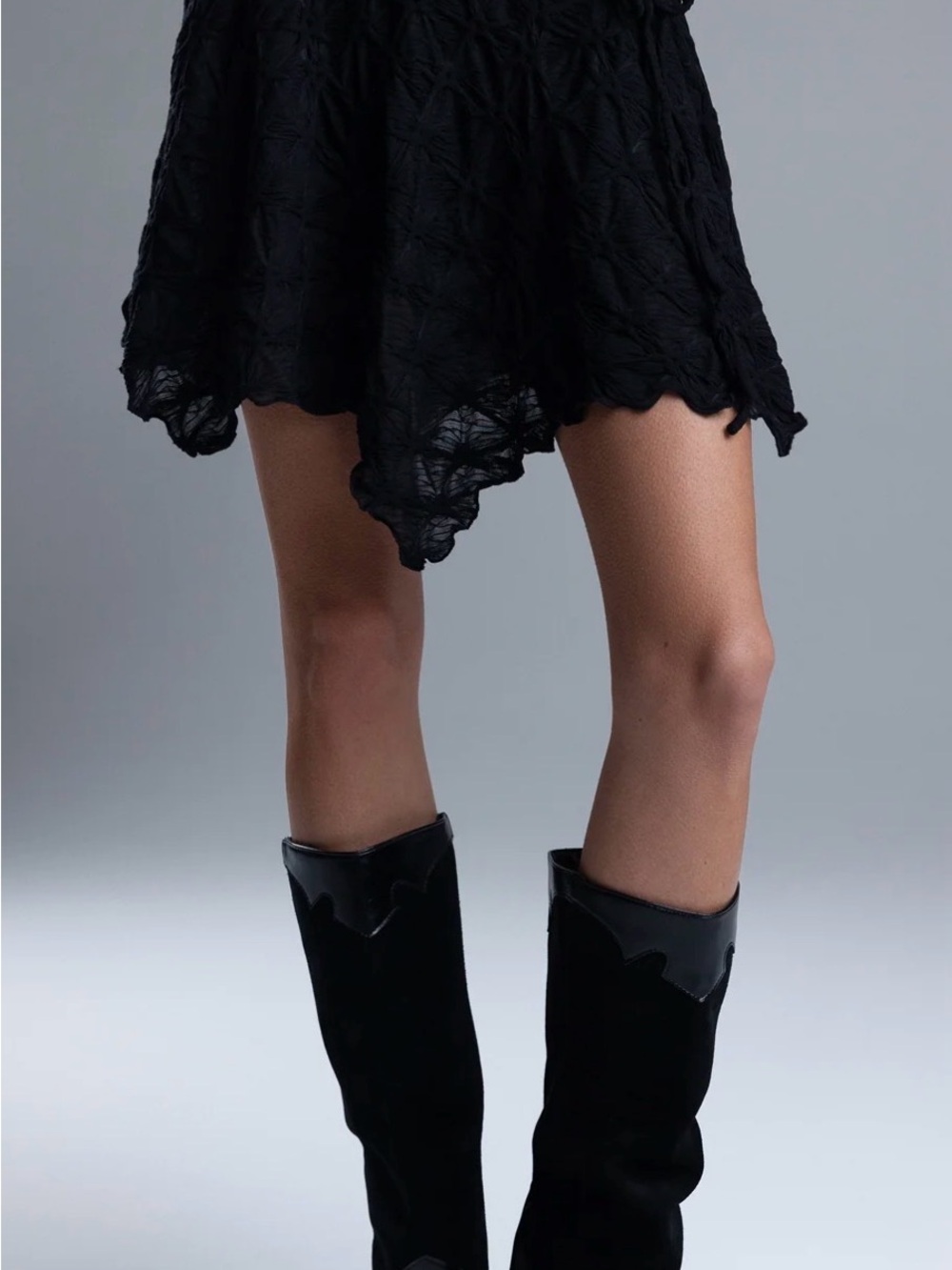 Miss Me Black Handkerchief Hem Mini Skirt - Women - Picture 4 of 7
